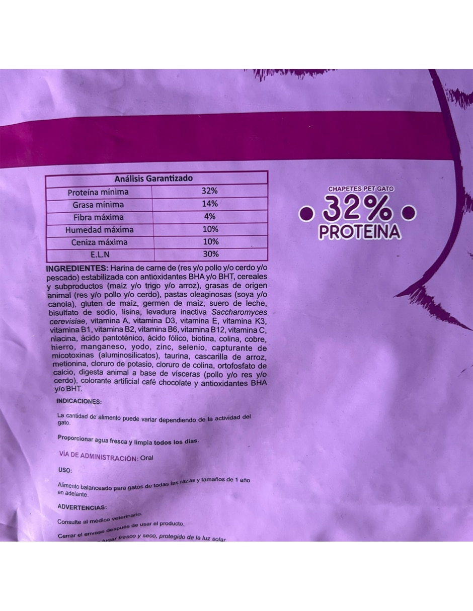 Chapetes de carne para gato etapa adulto contenido individual piezas